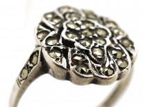 Silver & Marcasite Cluster Ring