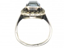 Art Deco Silver, Marcasite & Haematite Ring