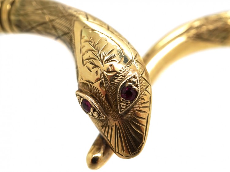 9ct Gold Snake Necklace