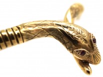 9ct Gold Snake Necklace