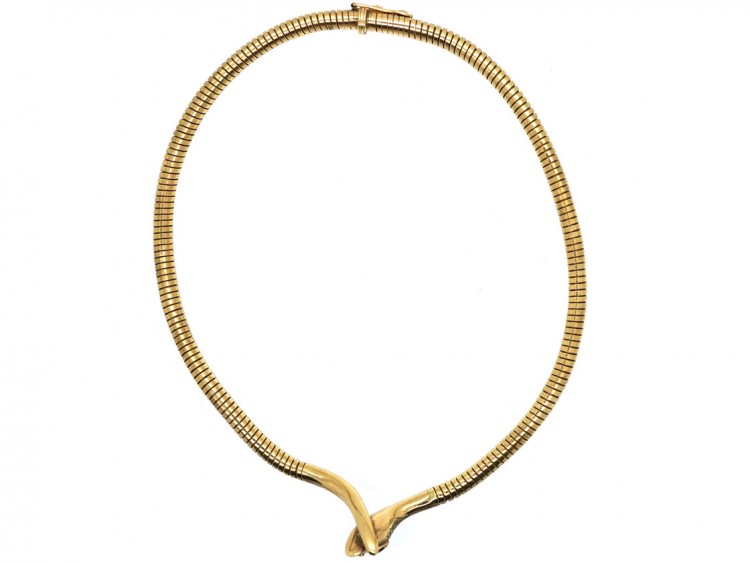 9ct Gold Snake Necklace