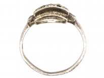 Art Deco Silver & Marcasite Rectangular Ring
