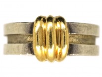 Tiffany Silver & Gold Coil Ring