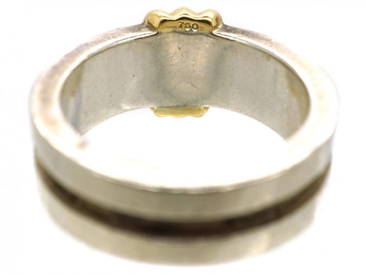 Tiffany Silver & Gold Coil Ring