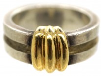 Tiffany Silver & Gold Coil Ring