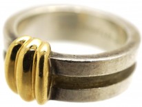 Tiffany Silver & Gold Coil Ring