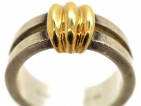 Tiffany Silver & Gold Coil Ring