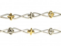 Tiffany Silver & Gold Knot Necklace By Paloma Picasso