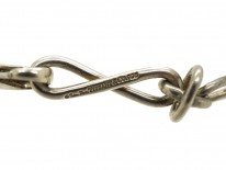 Tiffany Silver & Gold Knot Necklace By Paloma Picasso