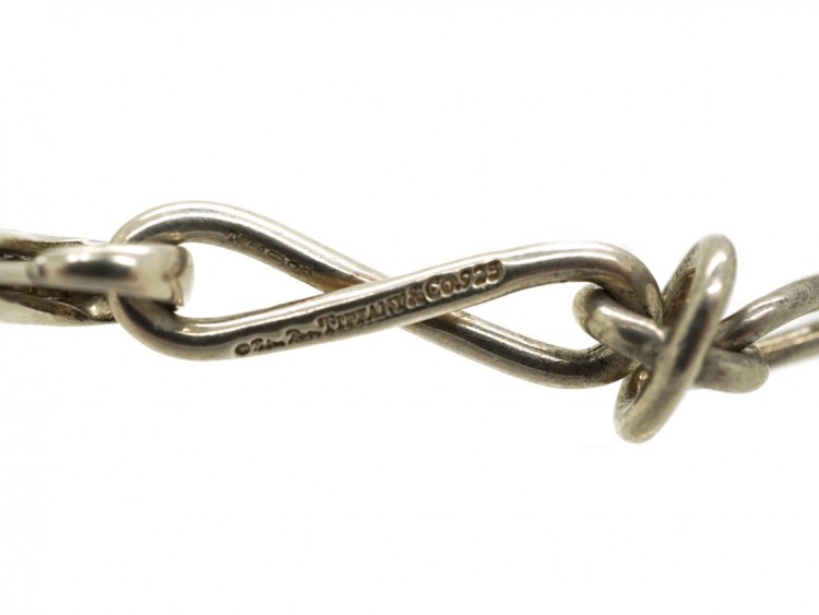 Tiffany Silver & Gold Knot Necklace By Paloma Picasso