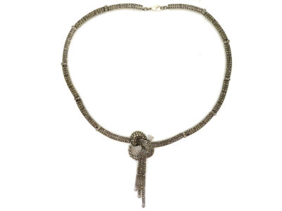 1950s Silver & Marcasite Necklace