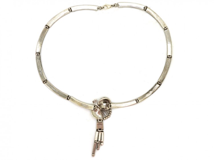 1950s Silver & Marcasite Necklace