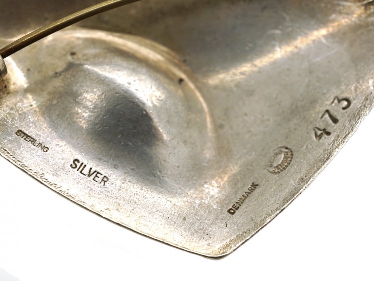Silver Modernist Brooch