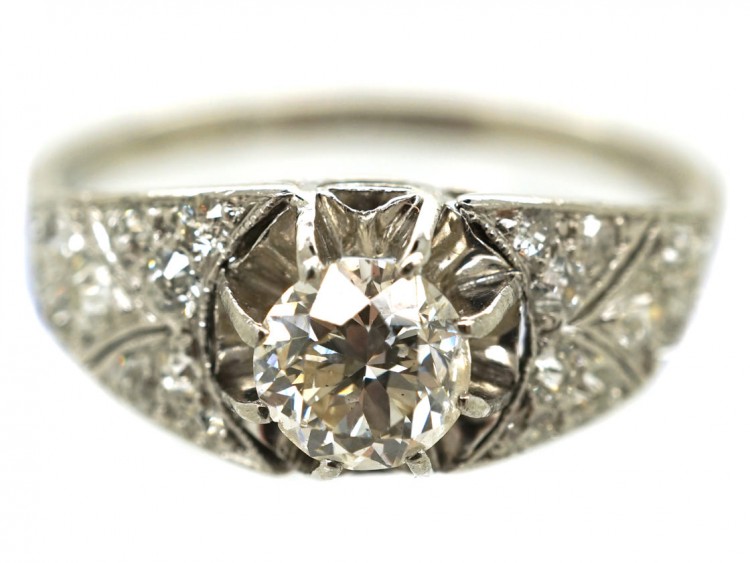 Art Deco Platinum & Diamond Ring