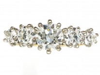 18ct Gold & Platinum, Diamond Five Stone Ring