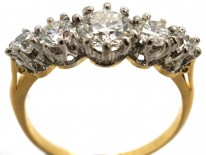 18ct Gold & Platinum, Diamond Five Stone Ring