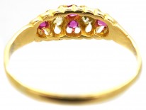 Victorian 18ct Gold, Diamond & Ruby Ring