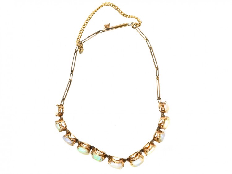 Edwardian 9ct Gold & Opal Bracelet