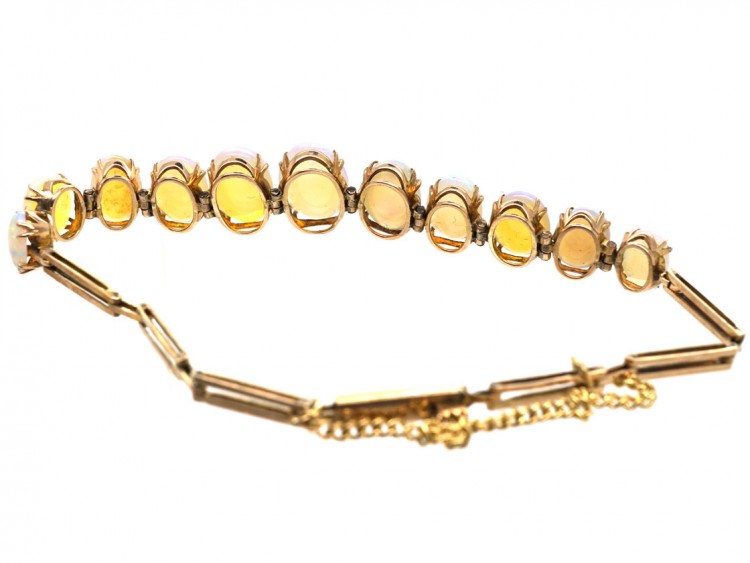 Edwardian 9ct Gold & Opal Bracelet