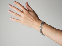 Art Deco Silver, Marcasite & Citrine Bracelet By Theodor Fahrner
