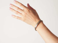 Edwardian 15ct Gold Bangle Set With Diamonds