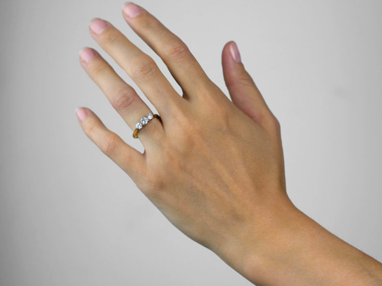 18ct Gold, Three Stone Diamond Ring