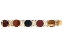 Victorian Scottish Gold & Agate Bracelet