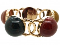 Victorian Scottish Gold & Agate Bracelet