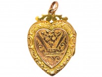 Edwardian 9ct Back & Front Heart Locket