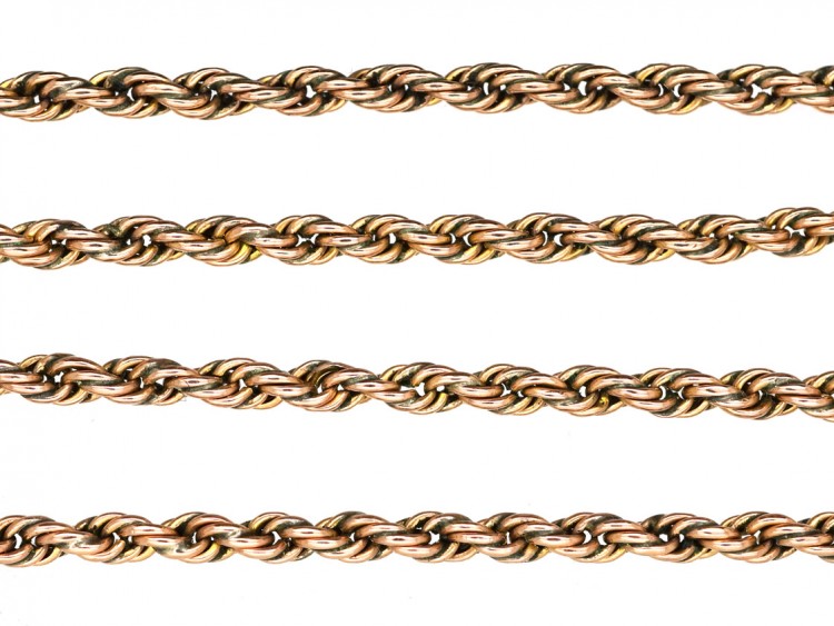 Edwardian 9ct Gold Prince of Wales Twist Chain