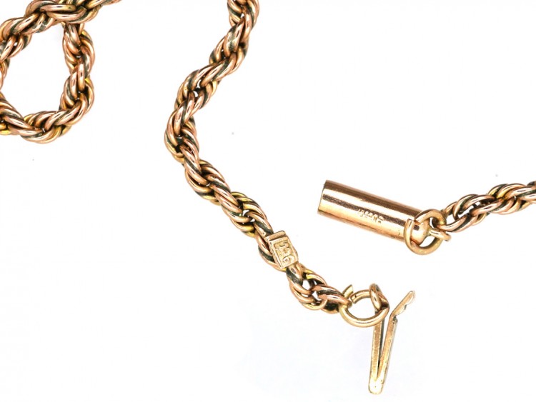 Edwardian 9ct Gold Prince of Wales Twist Chain