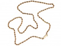 Edwardian 9ct Gold Prince of Wales Twist Chain