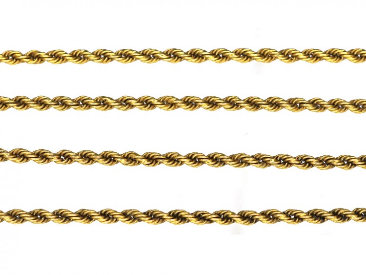 Edwardian 15ct Gold Prince of Wales Twist Chain