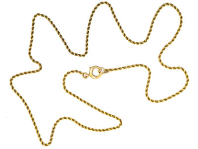 Edwardian 15ct Gold Prince of Wales Twist Chain