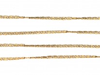 French 18ct Gold Fine Woven Chain