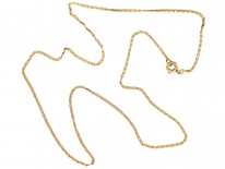 French 18ct Gold Fine Woven Chain
