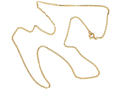 French 18ct Gold Fine Woven Chain