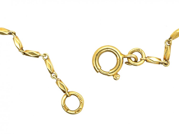 18ct Gold Thin Faceted Chain