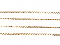 Edwardian 9ct Gold Fine Trace Link Chain