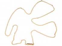 Edwardian 9ct Gold Fine Trace Link Chain