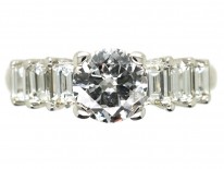 18ct White Gold Seven Stone Diamond Ring