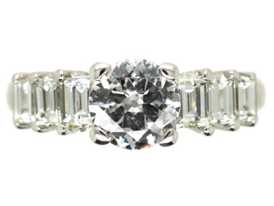 18ct White Gold Seven Stone Diamond Ring