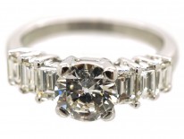 18ct White Gold Seven Stone Diamond Ring
