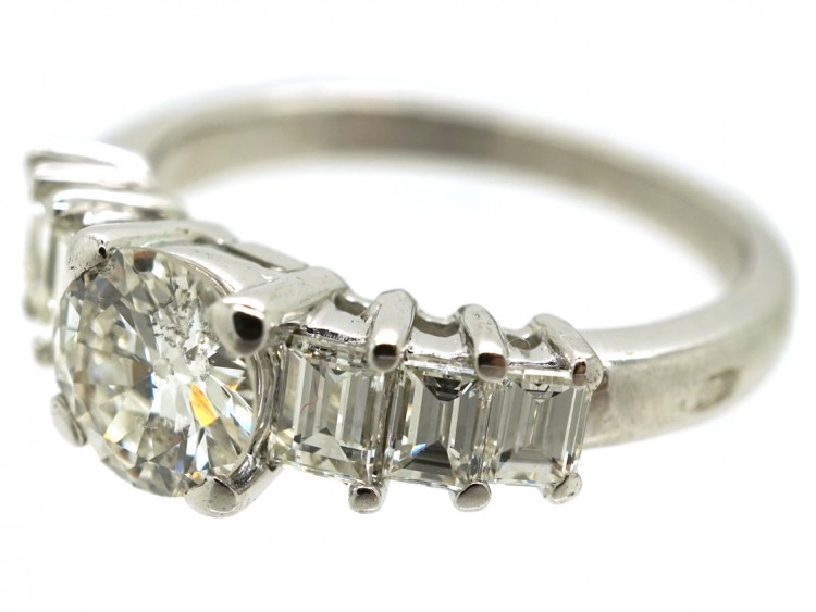 18ct White Gold Seven Stone Diamond Ring