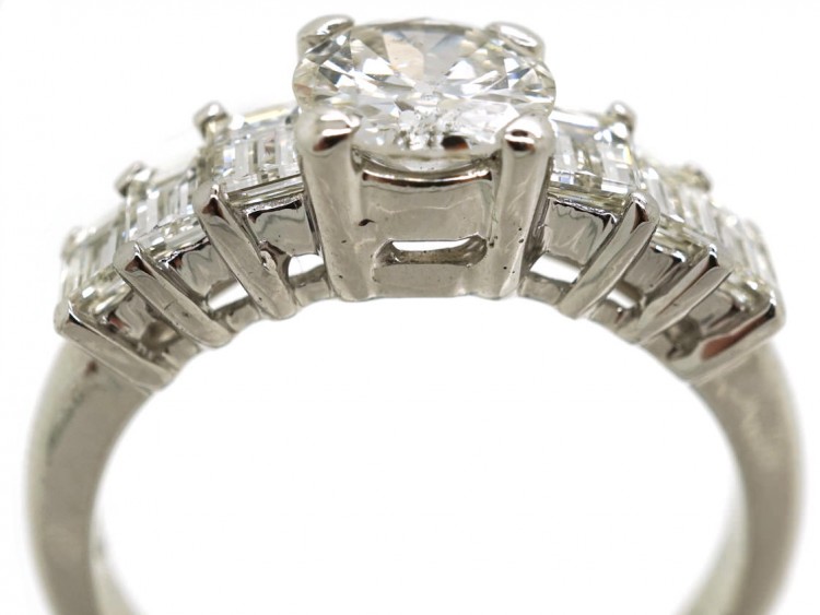 18ct White Gold Seven Stone Diamond Ring