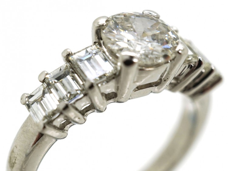 18ct White Gold Seven Stone Diamond Ring