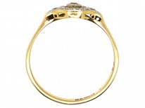 Edwardian 18ct Gold, Platinum & Diamond Cluster Ring