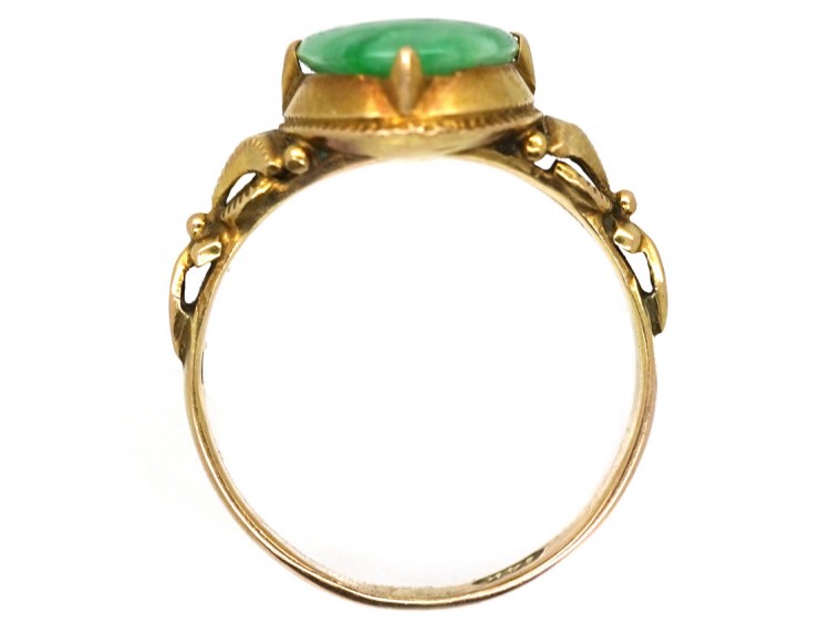 14ct Gold & Jade Ring