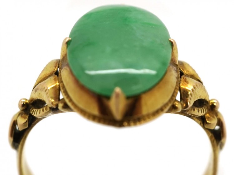 14ct Gold & Jade Ring