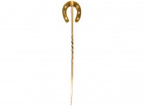 Victorian 18ct Gold & Diamond Horseshoe Tie Pin